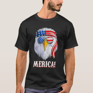 American Eagle Merica Men Women Usa Flag Patrioti T-Shirt