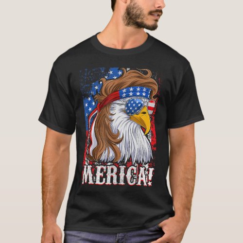 American Eagle Mullet Merica T_Shirt
