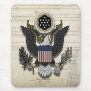 American Eagle on the Constitution Mouse Pad