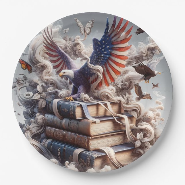 American Eagle  Paper Plates (Front)