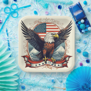 American Eagle Paper Plates