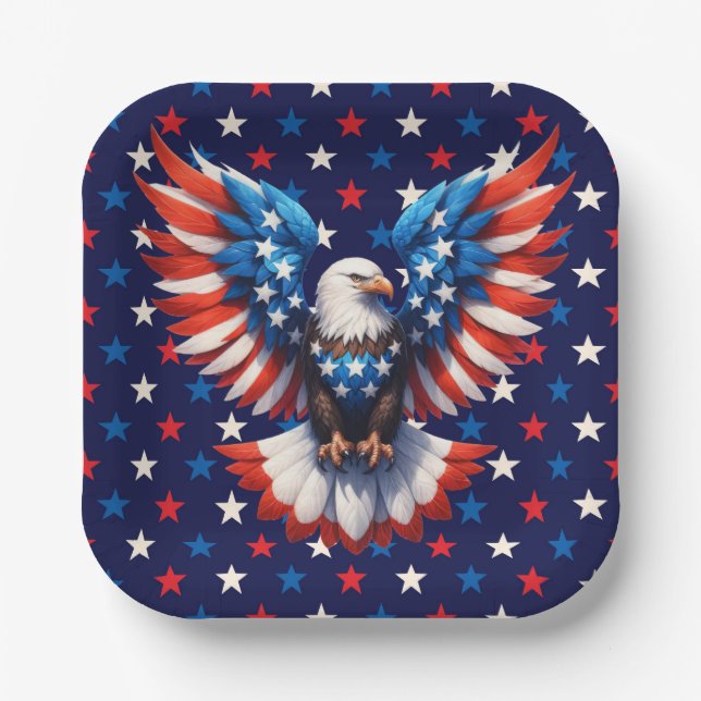American Eagle  Paper Plates (Front)