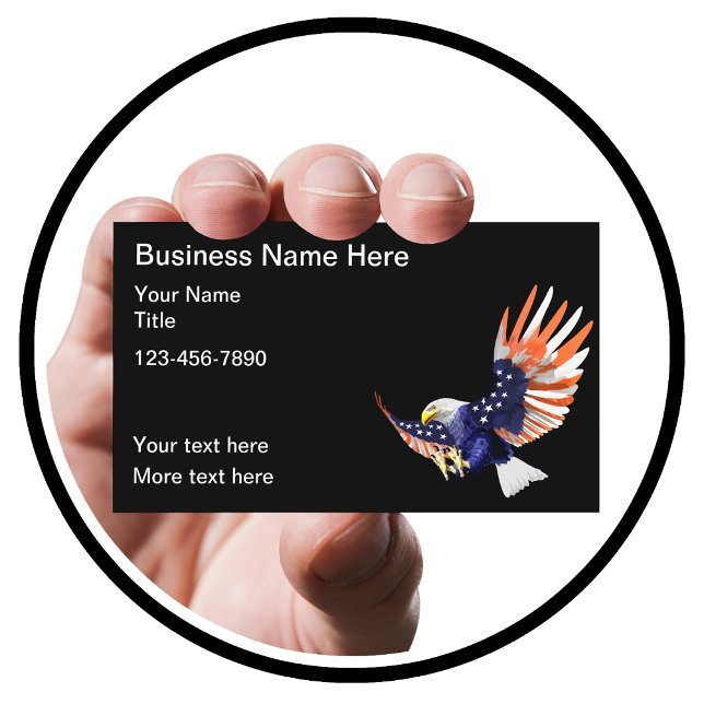 American Eagle Patriotic Business Cards (Creator Uploaded)