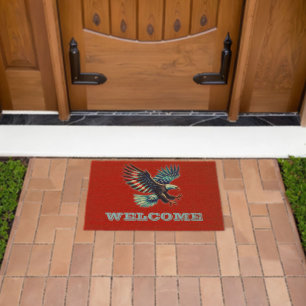American Eagle Patriotic USA Fiber Doormat