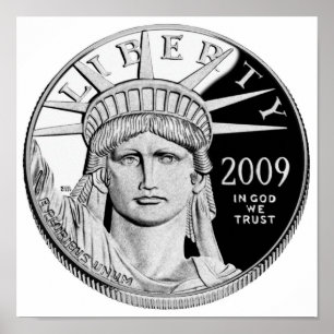 American Eagle Platinum Proof Coin Poster
