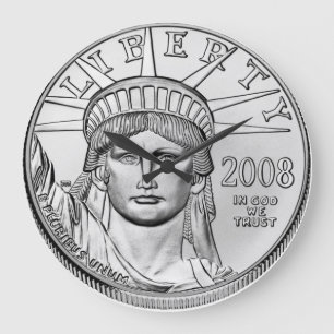 American Eagle Platinum Reverse Proof Coins Large Clock