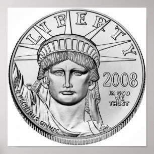 American Eagle Platinum Reverse Proof Coins Poster