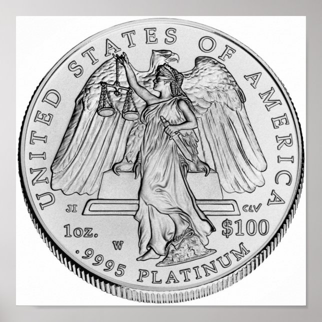 American Eagle Platinum Uncirculated Coin Poster (Front)