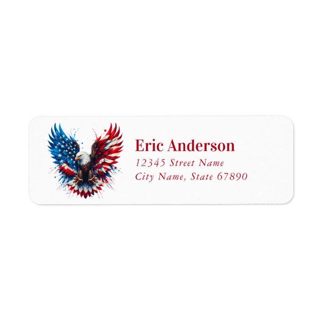 American Eagle Return Address Labels (Front)