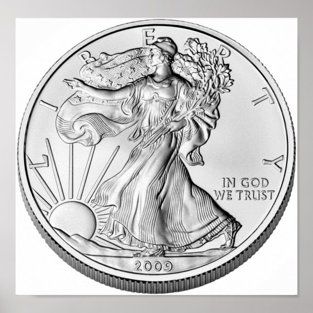 American Eagle Silver Bullion Coin Poster (Front)