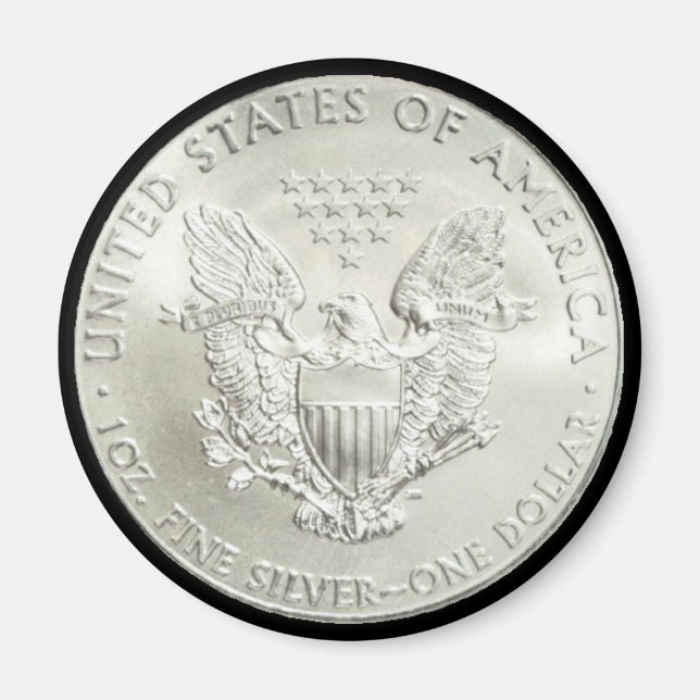 AMERICAN EAGLE SILVER DOLLAR-MAGNET MAGNET (Front)