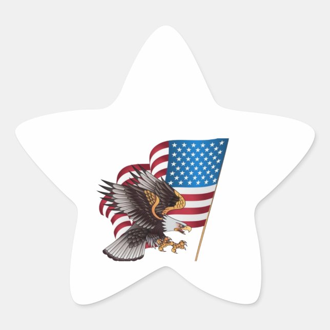 american eagle star sticker (Front)