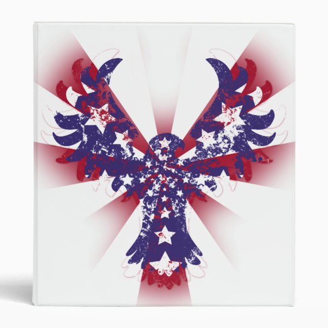 American Eagle Stars & Stripes 3 Ring Binder (Front)