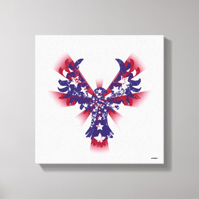 American Eagle Stars & Stripes Canvas Print (Front)
