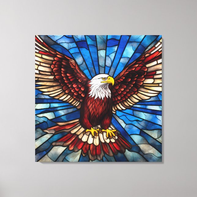 American Eagle Sublimation Canvas Print (Front)