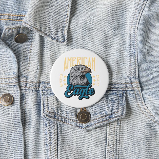American Eagle Superior Quality Vintage Patriotic  Button (Creator Uploaded)