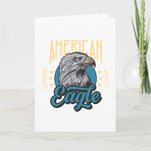 American Eagle Superior Quality Vintage Patriotic  Card