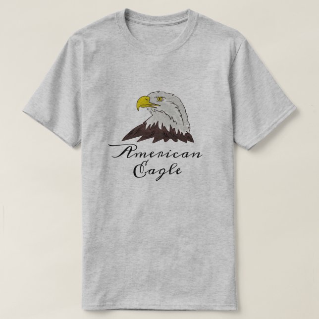 American Eagle t shirt with custom text (Design Front)