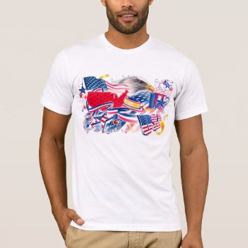 American Eagle The Usa T-shirt by elmasca25 at Zazzle