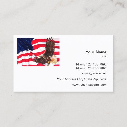 American Eagle Themed Business Card