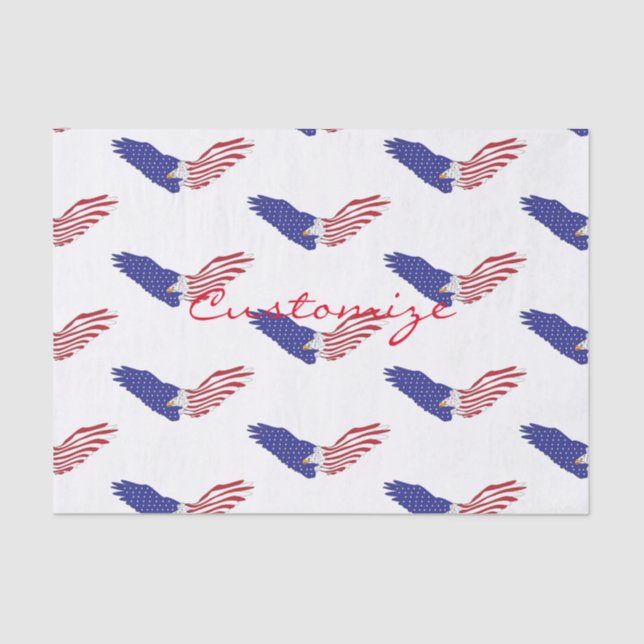 American Eagle Thunder_Cove Patriotic 4th of July Tissue Paper (Front)