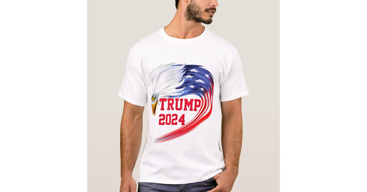 Trump 2024 Ultra Maga American Patriotic US Flag 4th Of July Shirt