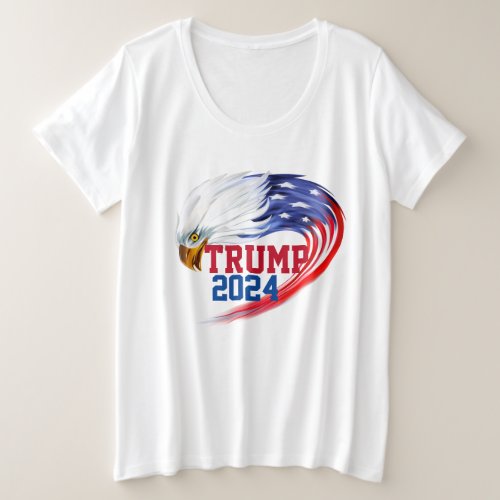 American Eagle Trump 2024 Womens  Plus Size T_Shirt
