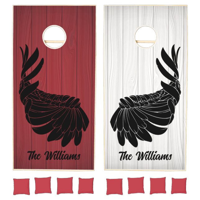 American Eagle wings Beautiful custom Cornhole Set (Set)