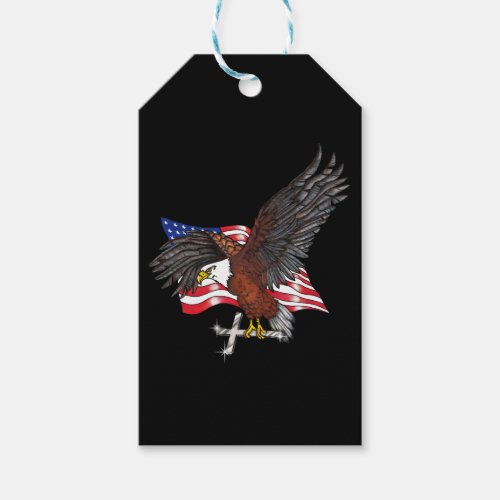 American Eagle with Cross Gift Tags