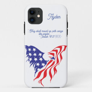 American Eagle with Isaiah 40:31 Customizable iPhone 11 Case