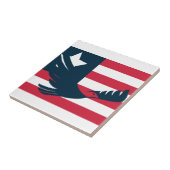 American Eagle With Minimal Flag 礪 Ceramic Tile | Zazzle