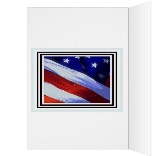 AMERICAN EAGLE WITH THE AMERICAN FLAG (Inside (Left))