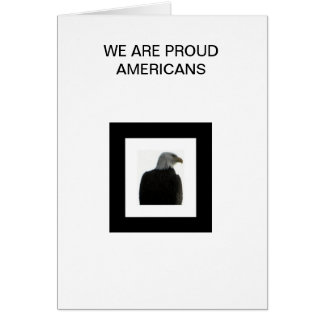 AMERICAN EAGLE WITH THE AMERICAN FLAG CARDS