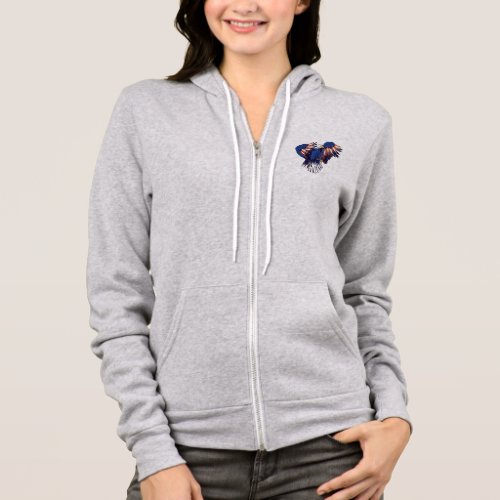 American Eagle with USA Flag Colors Hoodie