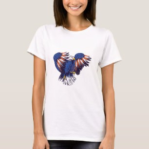 American Eagle with USA Flag Colors T-Shirt