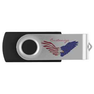 American Eagles Thunder_Cove Patriotic 4th of July Flash Drive