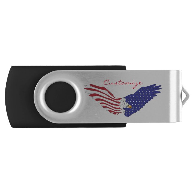 American Eagles Thunder_Cove Patriotic 4th of July Flash Drive (Front)