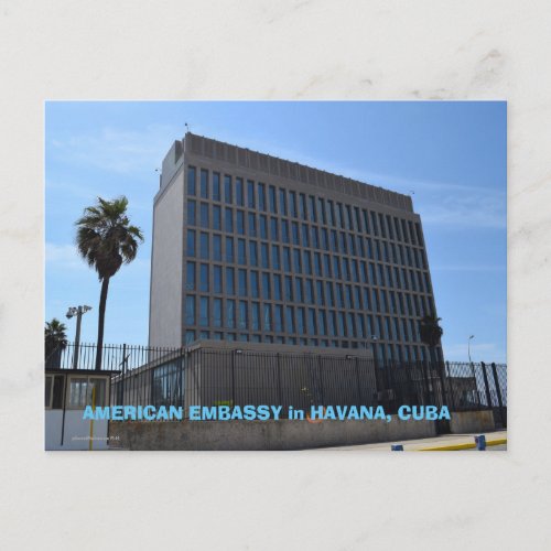 American Embassy in Cuba Postcard
