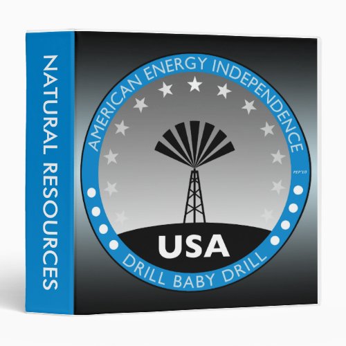 American Energy Independence 3 Ring Binder