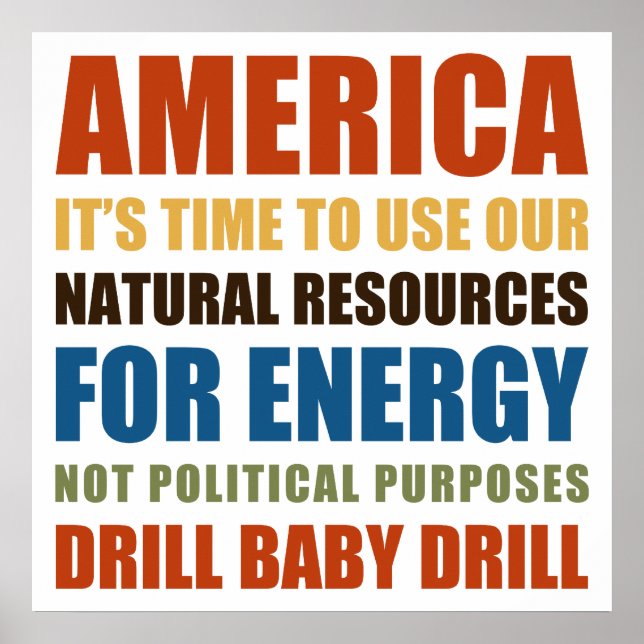 American Energy Poster (Front)