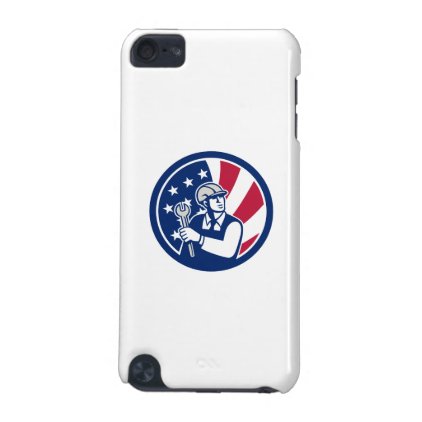 American Engineer USA Flag Icon iPod Touch (5th Generation) Case