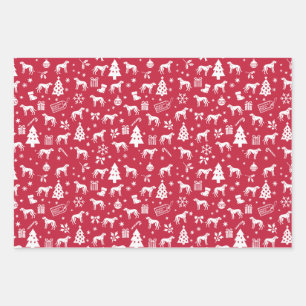 American English Coonhound Christmas Wrapping Paper Sheets