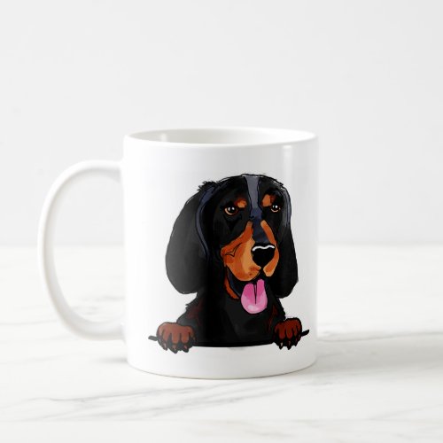 American english coonhound_  coffee mug
