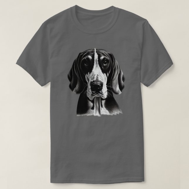 American English Coonhound Dog T-Shirt (Design Front)