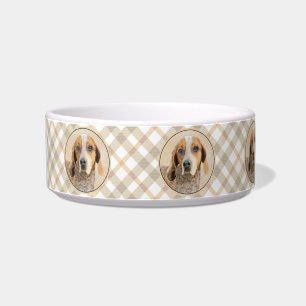 American English Coonhound Painting - Dog Art Bowl