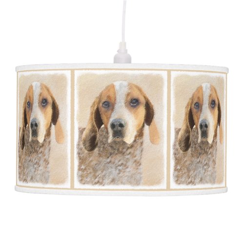 American English Coonhound Painting _ Dog Art Ceiling Lamp