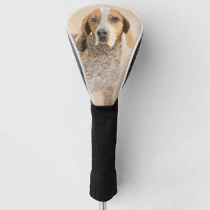 American English Coonhound Painting - Dog Art Golf Head Cover