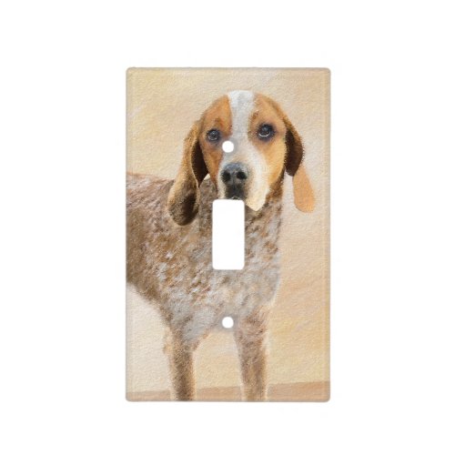 American English Coonhound Painting _ Dog Art Light Switch Cover