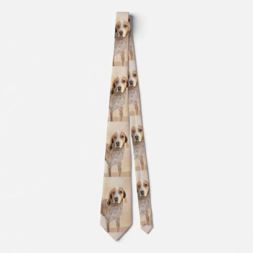 American English Coonhound Painting _ Dog Art Neck Tie