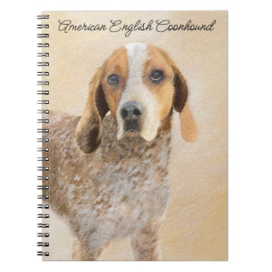 American English Coonhound Painting - Dog Art Notebook